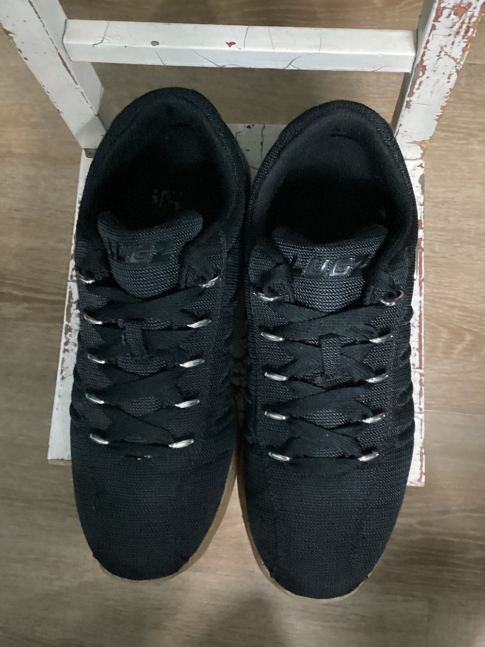 Lugz Men's Black Low-Top Knit Sneakers